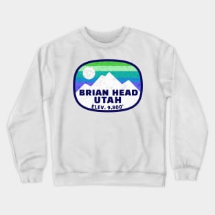 Ski Brian Head Utah Skiing Winter Sports Snowboarding Crewneck Sweatshirt